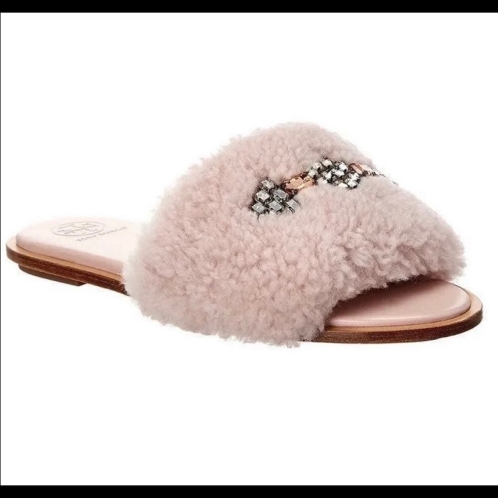 Tory Burch Shearling slide